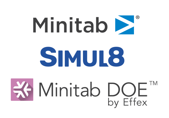 Minitab and Simul8 Logos